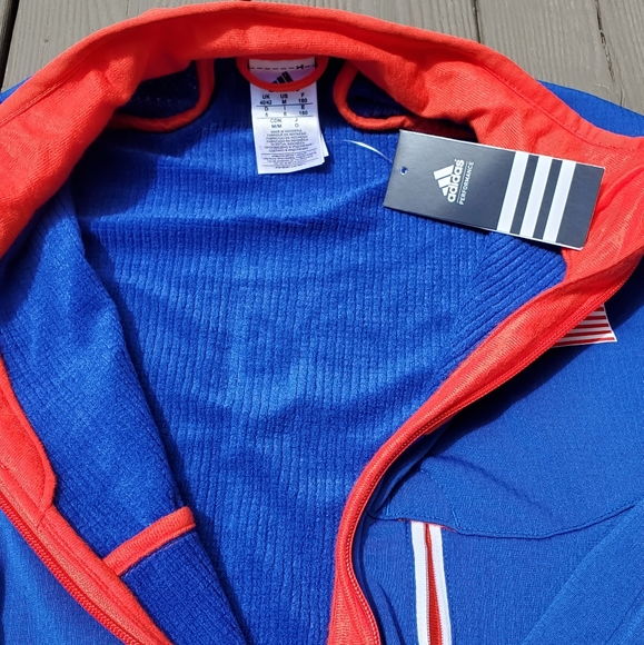 RARE- Adidas Mens Full Zip Performance Fleece - Picture 4 of 5